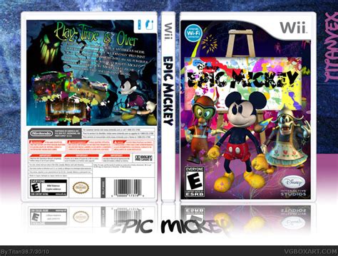 Epic Mickey Wii Box Art Cover By Titan38