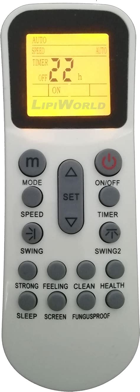 Buy Lipiworld Ac Remote Control With Display Light Old Remote