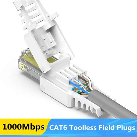 Conector Rj Cat Sin Herramientas Enchufes De Terminaci N Ethernet