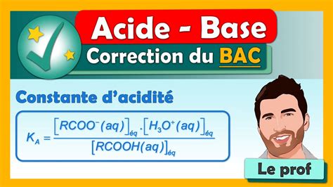 Acide Base Ka Diagramme De Pr Dominance Correction Bac Terminale