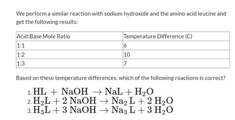 solved  perform  similar reaction  sodium hydroxide cheggcom