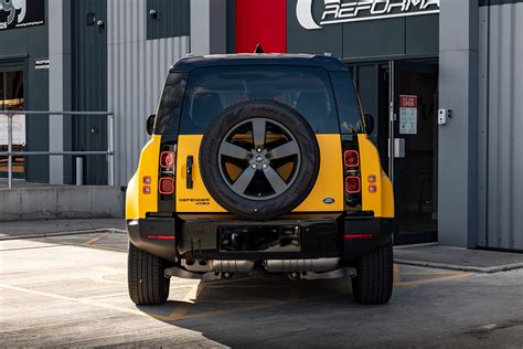 Land Rover Defender Full Wrap Yellow Reforma Uk