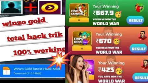 Winzo World War Total Hacked Trick Today Winzo Unlimited Refer Tricks