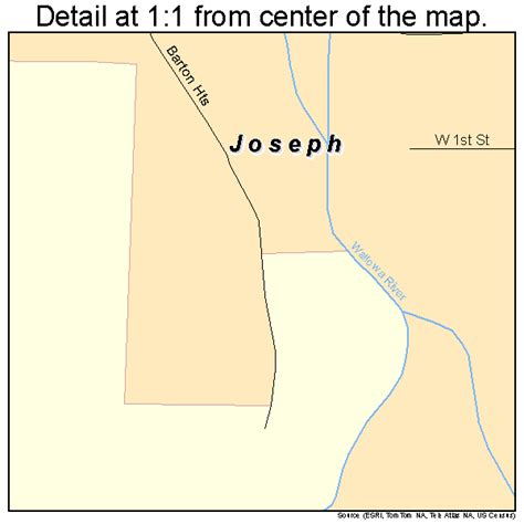 Joseph Oregon Street Map 4137900