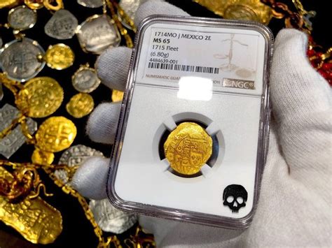 Mexico Fleet Escudos Ngc Pirate Gold Coins Shipwreck