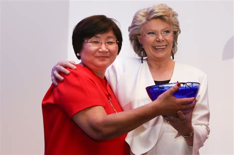 Viviane Reding, Roza Otunbayeva, Former President of Kyrgystan – Global Summit of Women