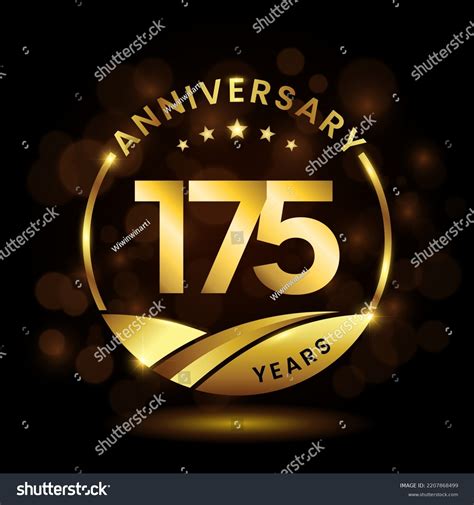 175 Years Anniversary Anniversary Celebration Royalty Free Stock