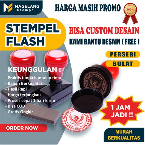 Jual Stempel Flash Custom Stempel Lunas Stempel Nama Stempel