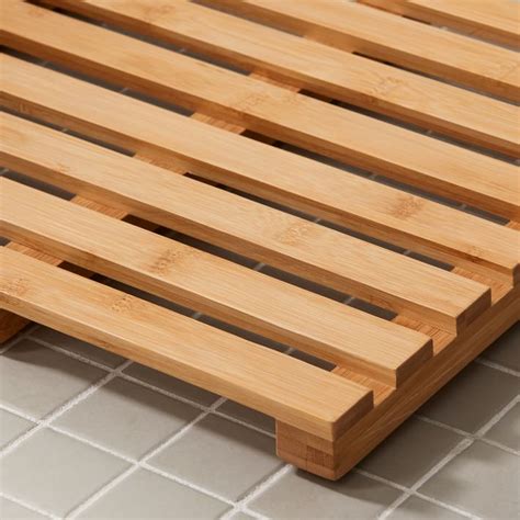 Slatted Bamboo Bath Mat West Elm