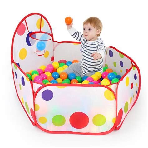 Tente De Jeu Pour Enfants B B Piscine Boules Wirlsweal Blanc