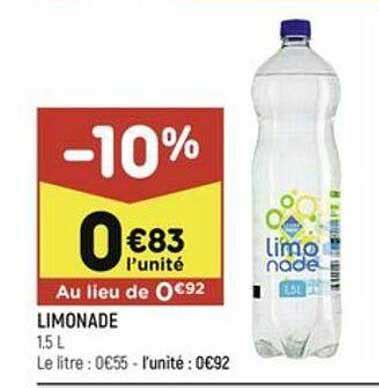 Promo Limonade Chez Leader Price Icatalogue Fr