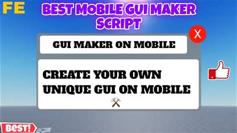 Roblox Best Mobile Gui Maker Script Work On All Executor Direct