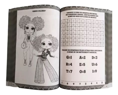 Livro 365 Atividades E Desenhos Para Colorir Lol Surprise R 20 Em