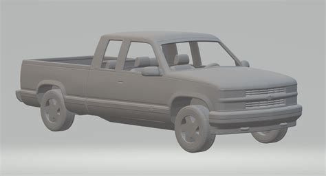 Stl File Chevrolet Silverado 🚙 ・3d Printing Model To Download・cults