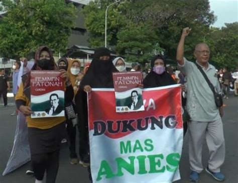 Dukung Anies Baswedan Jadi Capres 2024 Ratusan Relawan Gelar Aksi Di