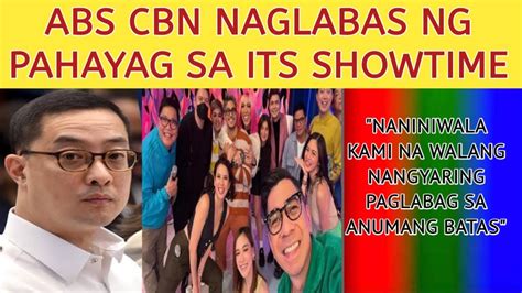 Abs Cbn Naglabas Ng Pahayag Tungkol Sa Its Showtime Lalaban Sa Mtrcb Youtube