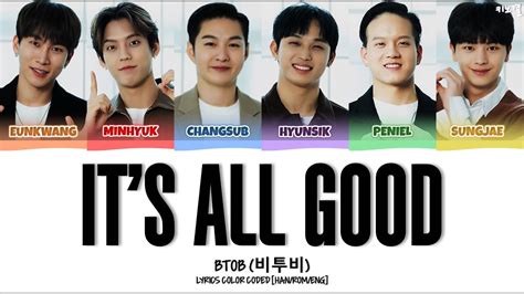 Btob It S All Good Lyrics Color Coded Han Rom Eng