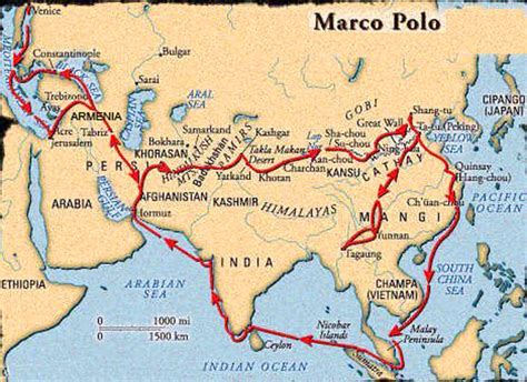 Marco Polo - Route Map