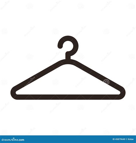 Hanger Icon Stock Vector Illustration Of Household Equipment 45879640