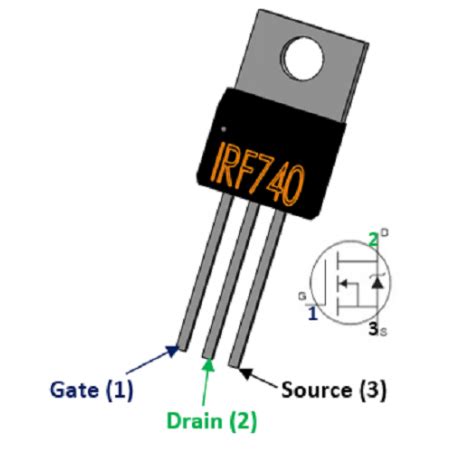 TRANSISTOR CANAL N MOSFET IRF740 TO 220 400V 10A