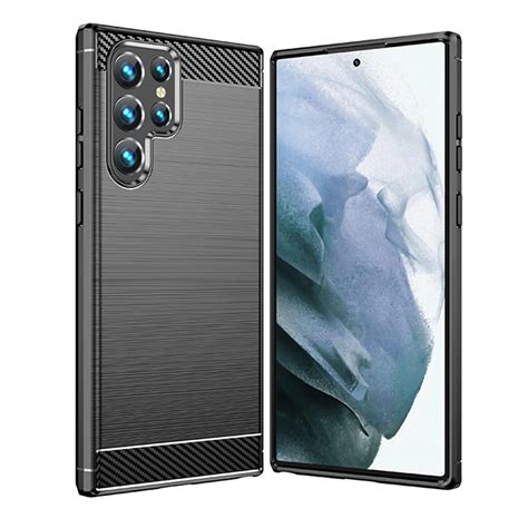 Husa Telefon Pentru Samsung Galaxy S22 Ultra TPU Carbon Techsuit