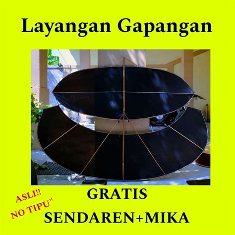 Jual Layangan Gapangan Mini Siap Terbang Gratis Sendaren Mika Cm