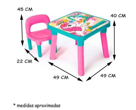 Mesinha Infantil Unic Rnio Cadeirinha Mesa Crian A Incontro