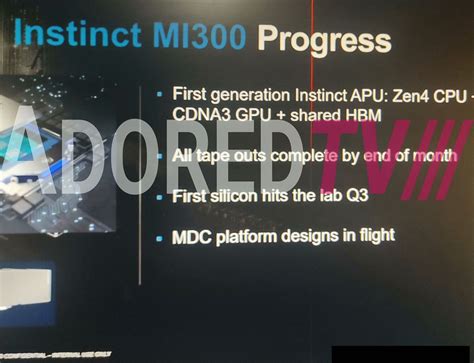 AMD Instinct MI300 First Gen Exascale APU With Zen 4 CPU CDNA 3 GPU