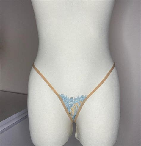 Lace String Bikini Micro String Thong Micro G String Lace Lingerie Etsy