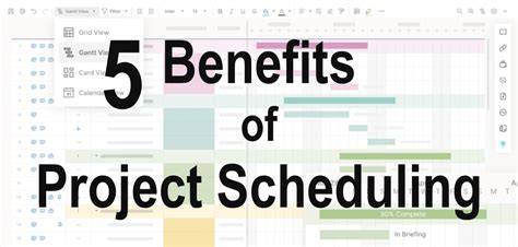 5 Benefits Of Project Scheduling Ten Six Consulting