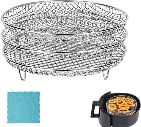 Amazon Air Fryer Racks Three Stackable Dehydrator Racks 304