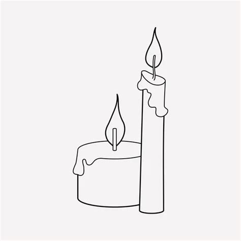 Share Candle Design Drawing Best Xkldase Edu Vn