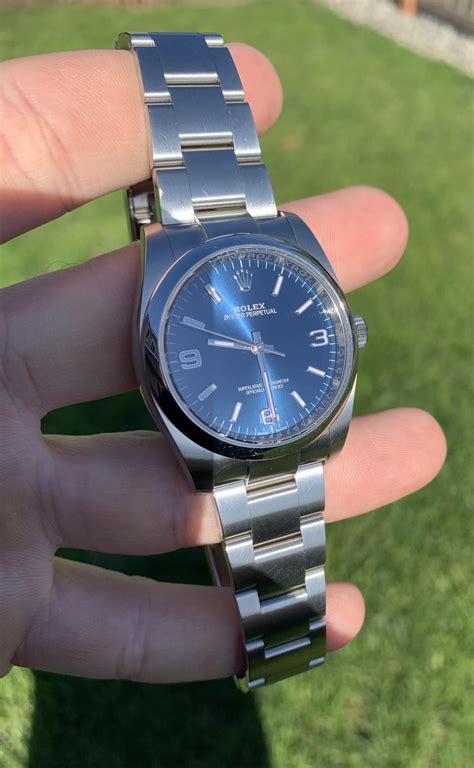 Wts Rolex 116000 Oyster Perpetual 36 Blue Explorer Rwatchexchange