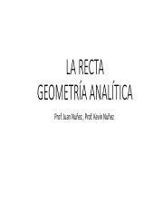 La Recta Geometria Analitica Pdf La Recta Geometr A Anal Tica