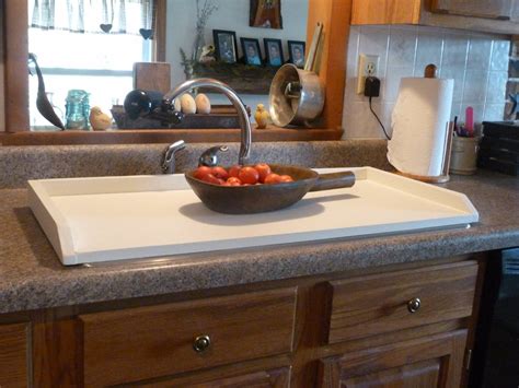 White Sink Cover Country Kitchen Tray by RusticPrairieCottage