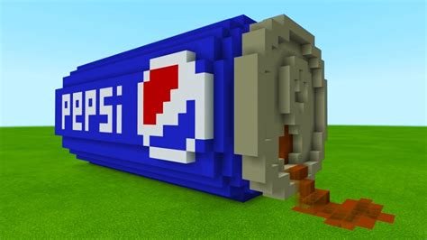 Minecraft How To Make A Giant Pepsi Can House Minecraft Tutorial