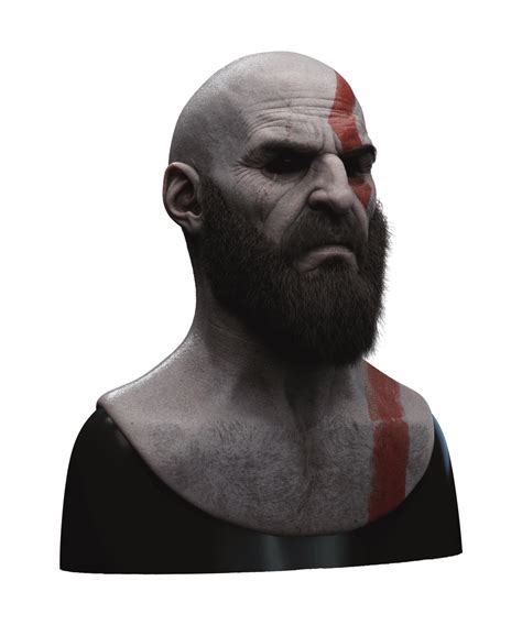 God Of War Kratos Face