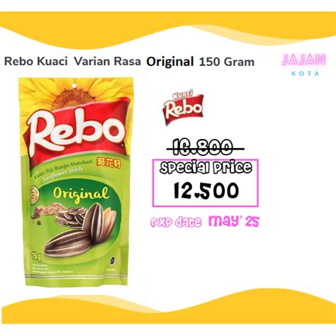 Jual Kuaci Rebo Rasa Original Gram Shopee Indonesia