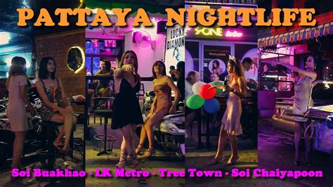 Pattaya Nightlife K Pov Walk Night Scenes Soi Buakhao Soi Lk