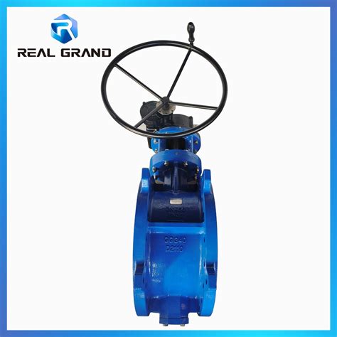 Pn Flange Double Eccentric Soft Seal Dn Butterfly Valve From