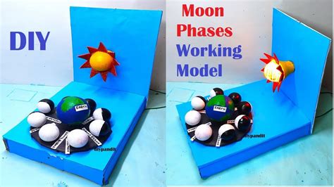 how to make phases of the moon working model for science exhibition ...