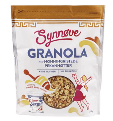 Holdbart Granola Med Honningristede Pekan 350g