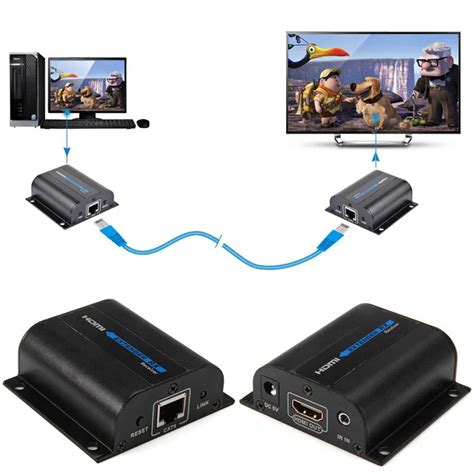 Lkv A P Hdmi Extender With Ir Transmitter Receiver Tx Rx M