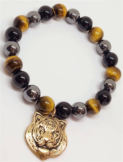 Triple Protection Tiger Bracelet Etsy