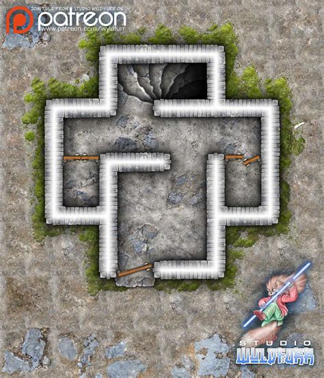 Dungeon Map Tiles IV - WyldFurr | RPG Maps | RPGNow.com