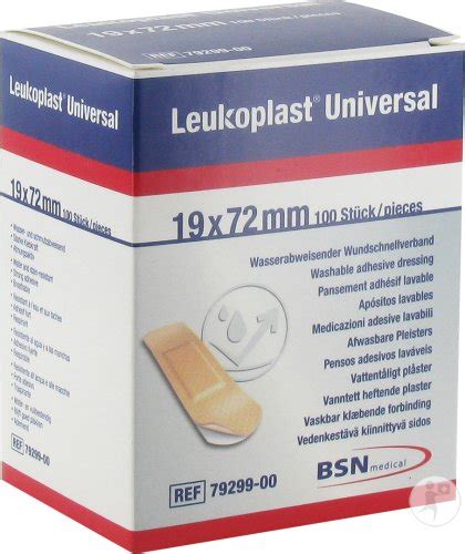 Bsn Medical Leukoplast Universal Pansement Adhésif Lavable 19x72mm 100