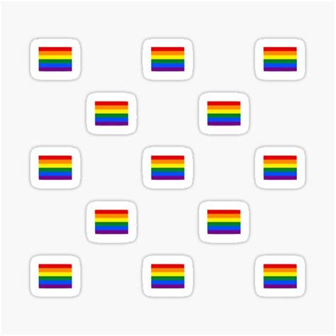 Tiny Pride Flags Sticker For Sale By Drunkpolarbear Redbubble