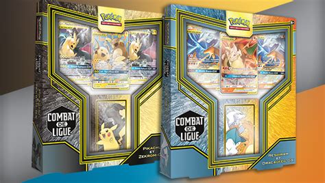 JCC Pokémon Decks Combat de Ligue Pikachu et Zekrom GX ou Reshiram et