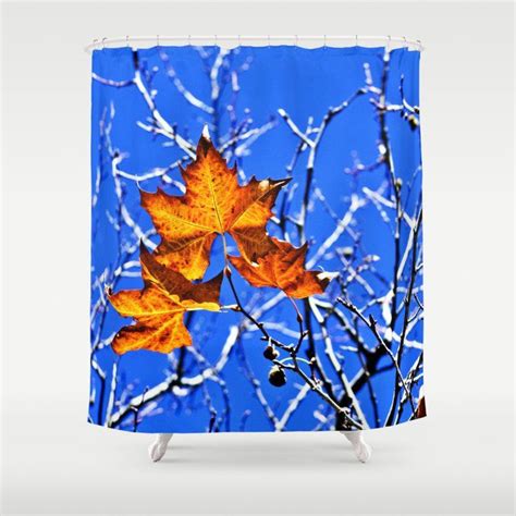 Buy Autumn Leaves Shower Curtain By Annaki Worldwide Shipping