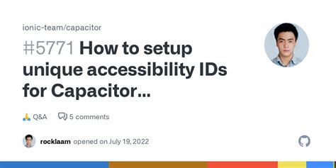 How To Setup Unique Accessibility Ids For Capacitor Components To Use